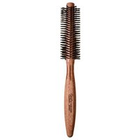 Tek Wild Boar Bristle Round Hair Brush - Mahogany 35mm in Brown