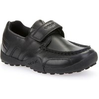 Geox Boy's J W.SNAKE MOC B MOCCASINS in Black | Size: Infant 3