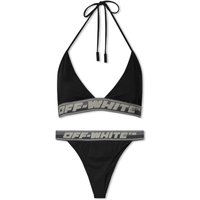 Logo Band Bikini Black Swim Wear