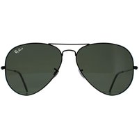 Ray-Ban Aviator Black Green Polarized Aviator 3025 Sunglasses