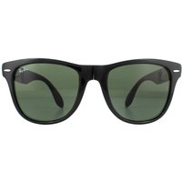 Ray-Ban Rectangle Black Green Sunglasses