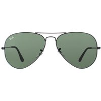 Ray-Ban Aviator Black Green Aviator 3025 Sunglasses