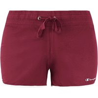 Champion Women's Pink Waist Cotton Sports Shorts in Purple | Size: Small