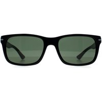 Persol Men's Rectangle Black Green PO3048S