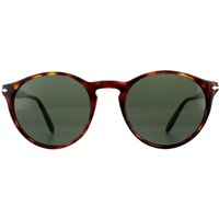 Persol Men's Round Havana Green Sunglasses in Brown