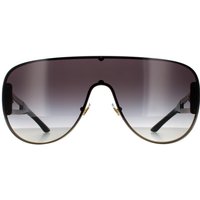 Versace Shield Pale Gold Grey Gradient Sunglasses