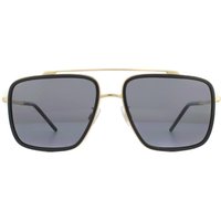 Dolce & Gabbana Men's Square Gold & Black Brown Gradient Polarized Sunglasses