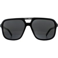 & Aviator Black Dark Grey Sunglasses