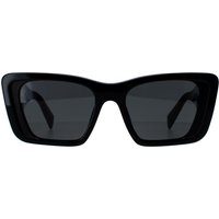 Prada Women's Rectangle Black Dark Grey PR08YS