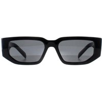 Prada Men's Rectangle Black Dark Grey PR09ZS