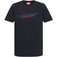 Industry Denim Division Logo Navy Blue T Shirt