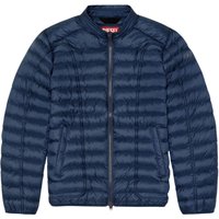 Plain Navy Blue Padded Jacket