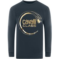 Piercing Snake Logo Navy Blue Sweatshirt
