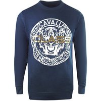 Large Circle Logo Navy Blue Sweatshirt