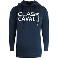 Reverse Logo Navy Blue Hoodie