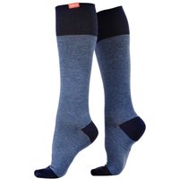 VIM&VIGR Men's 1 Pack Cotton Graduated Compression Socks | 15-20 mmHg in Navy | Size: Medium/Large