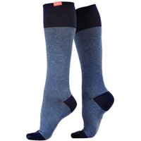 VIM&VIGR Men's 1 Pack Cotton Graduated Compression Socks | 20-30 mmHg in Navy | Size: S/M