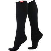 VIM&VIGR Men's 1 Pack Wide Calf Cotton Graduated Compression Socks | 15-20 mmHg in Black | Size: Large/XL