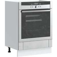 Berkfield Home Oven Cabinet Lucca Concrete Grey Engineered Wood