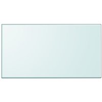 Berkfield Home Table Top Tempered Glass Rectangular 1200x650 mm in Clear