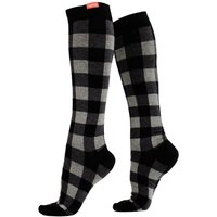 VIM&VIGR Men's 1 Pack Cotton Graduated Compression Socks | 15-20 mmHg in Grey | Size: Medium/Large