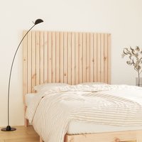Berkfield Home Wall Headboard 146.5x3x110 cm Solid Wood Pine in Brown