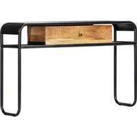 Berkfield Home Console Table 118x30x75 cm Solid Mango Wood in Brown | Size: 118 x 30 x 75 cm