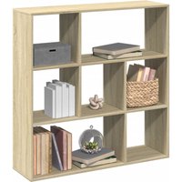 Berkfield Home Room Divider Bookcase Sonoma Oak 102x29x103.5 cm Engineered Wood in Brown