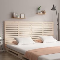 Berkfield Home Wall Headboard 206x3x91.5 cm Solid Wood Pine in Brown