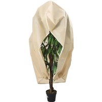 Berkfield Home Plant Fleece Cover with Zip 70 g/m² 3.14x2.5 m in Beige