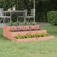 Berkfield Home Planter 78x78x27 cm Solid Wood Douglas in Brown | Size: 78 x 78 x 27 cm