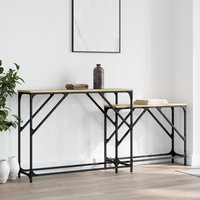 Berkfield Home Nesting Console Tables 2 pcs Sonoma Oak Engineered Wood in Brown