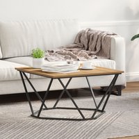 Berkfield Home Coffee Table Artisan Oak 80x80x45 cm Engineered Wood in Brown | Size: 80 x 80 x 45 cm
