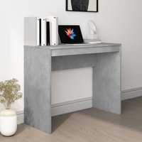 Berkfield Home Desk Concrete Grey 90x40x72 cm Engineered Wood | Size: 90 x 40 x 72 cm