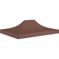 Berkfield Home Party Tent Roof 4x3 m Brown 270 g/m ²