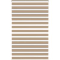 Berkfield Home Zebra Blind Sand Brown 145x230 cm Fabric Width 140.9 cm Polyester