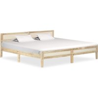 Berkfield Home Bed Frame Solid Mango Wood 200 cm in Brown