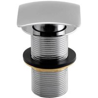 Chrome 70mm Square Unslotted Click Clack Basin Waste