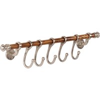 Berkfield Home Coat Rack Wall Mounted 75x15 cm Aluminium | Size: 75x15 cm