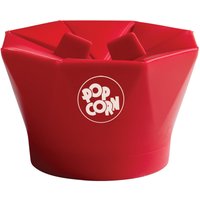 Chef'n Microwave Popcorn Popper, Red Silicone Popcorn Maker