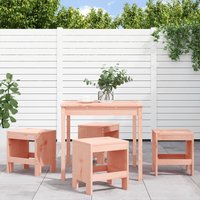 Berkfield Home 5 Piece Garden Dining Set Solid Wood Douglas in Brown