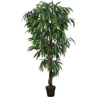Berkfield Home Artificial Mango Tree 600 Leaves 150 cm Green