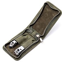 Breed Men's Dagger 2 Piece Surgical Steel Groom Kit in Green