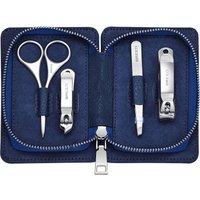 Breed Men's Sabre 4 Piece Surgical Steel Groom Kit in Blue