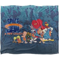 Warner Brothers Space Jam New Legacy Toon Squad Silky Touch Super Soft Throw Blanket in White
