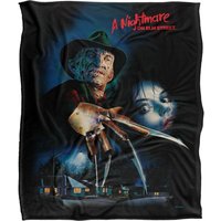 Nightmare On Elm Street A Blanket, 152x127 cm Freddy Poster Silky Touch Super Soft Throw Blanket in White