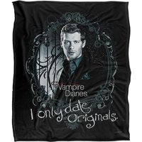 Warner Brothers Vampire Diaries Originals Silky Touch Super Soft Throw Blanket in White