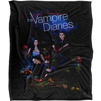 Warner Brothers Vampire Diaries Tempted Silky Touch Super Soft Throw Blanket in White