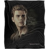 Warner Brothers Vampire Diaries Forever Silky Touch Super Soft Throw Blanket in White