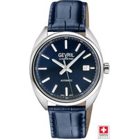 Five Points Swiss Automatic Watch Dial Italian Leather & Sapphire Crystal Blue